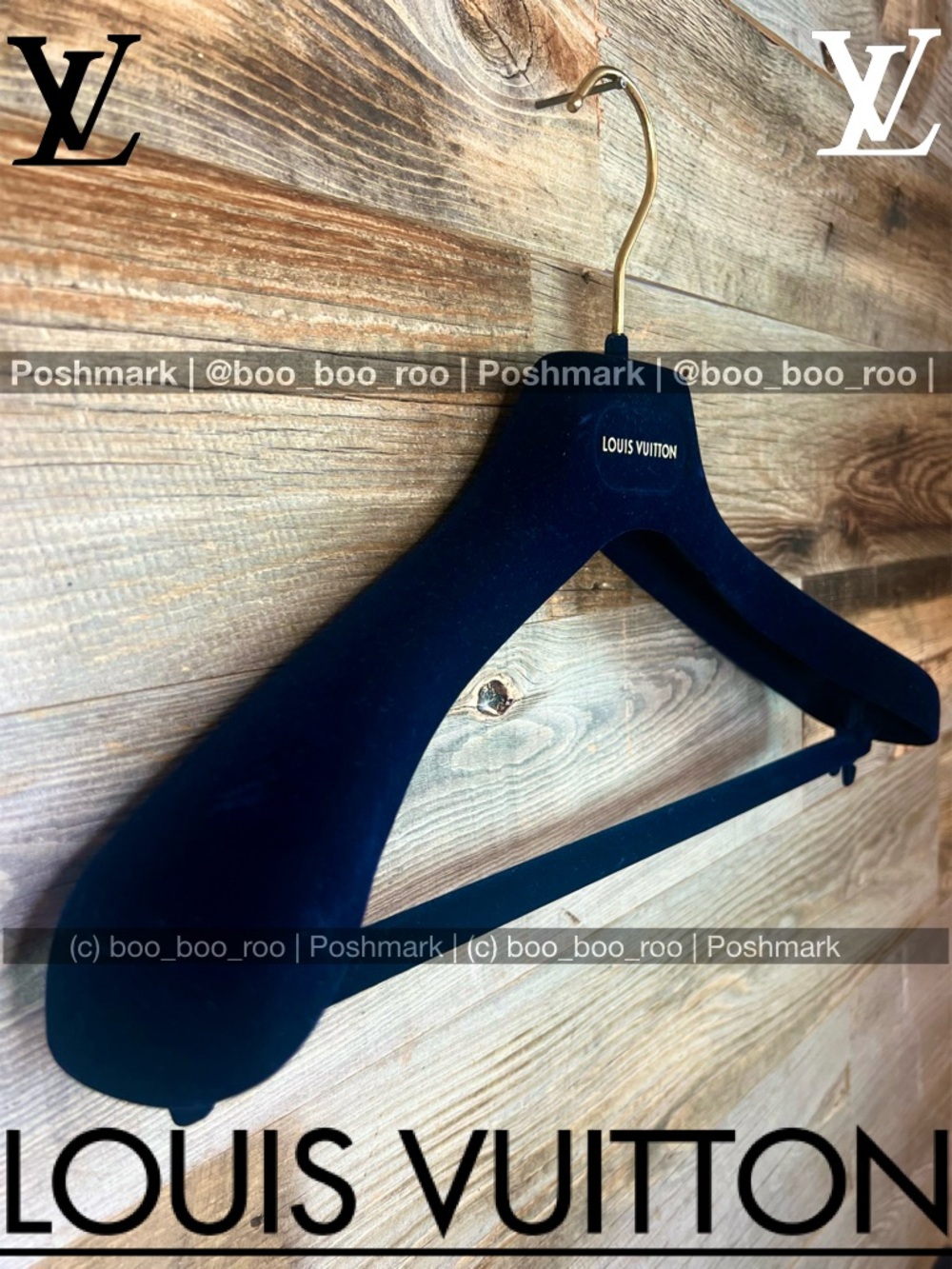 Lrg Louis Vuitton Blue Velvet Suit/Shirt/Jacket Hanger, 💯Authentic LV purchase
